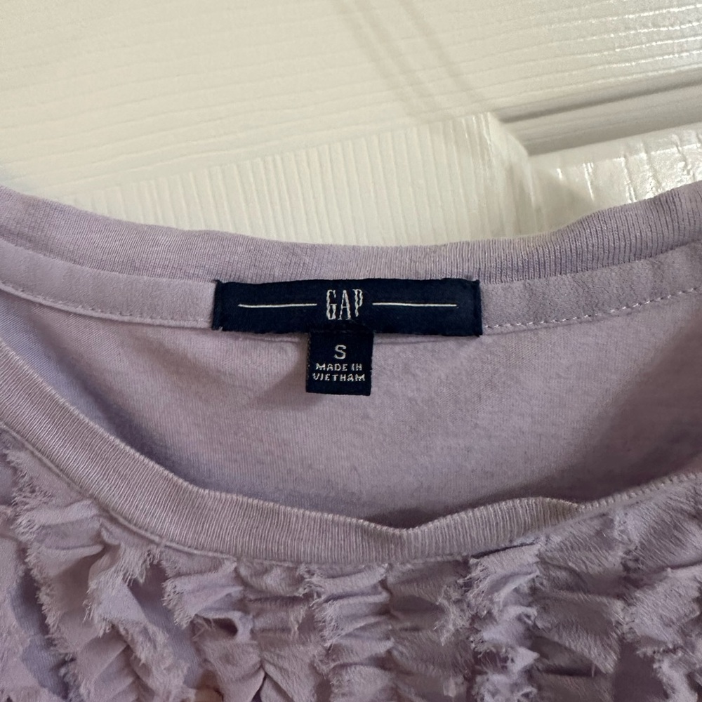 GAP Purple Ruffled Tank Top - Picture 2 of 4